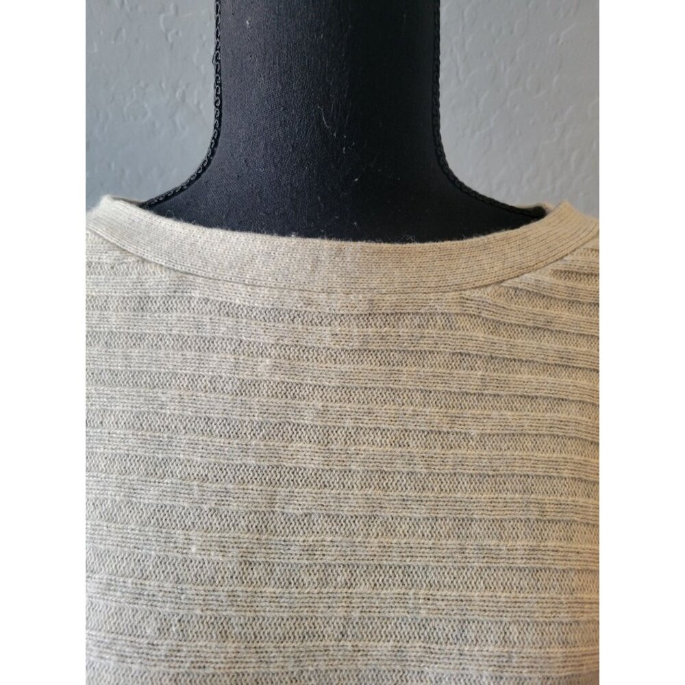 J Crew Ribbed Dolman Sleeve Wool/Cashmere Sweater Size M Old Money Preppy City - Picture 3 of 9